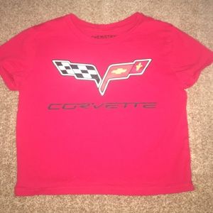 Cropped red Corvette shirt from forever 21